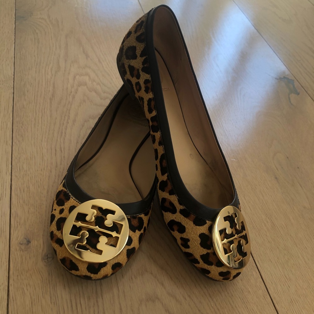 Tory Burch Reva Flat - Leopard Calf Hair